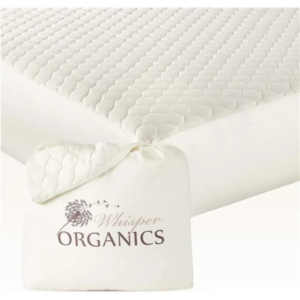New 100% Cotton Organic Mattress Pad - Breathable, Cooling, Mattress